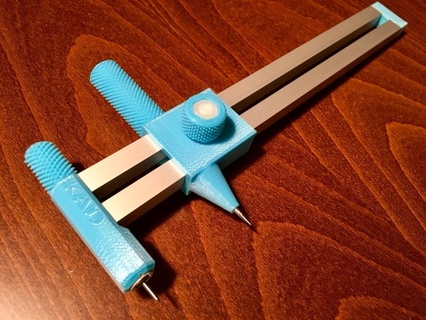 Brújula circulo cortador mano herramientas 3d print model - Mito3D