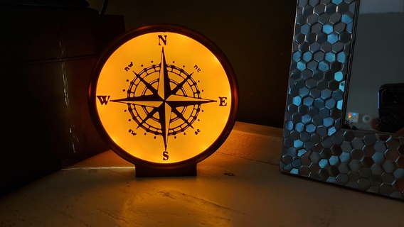 Kompass Nachtlicht Kinder 3d Modell 3d print model - Mito3D