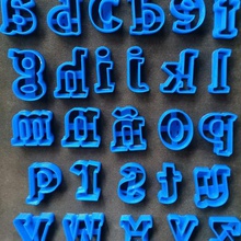 completa alfabeto cortador de biscoito em minúsculas ferramenta minúscula curta crackers o corte concluída cookie inferior caso 3d print model - Mito3D