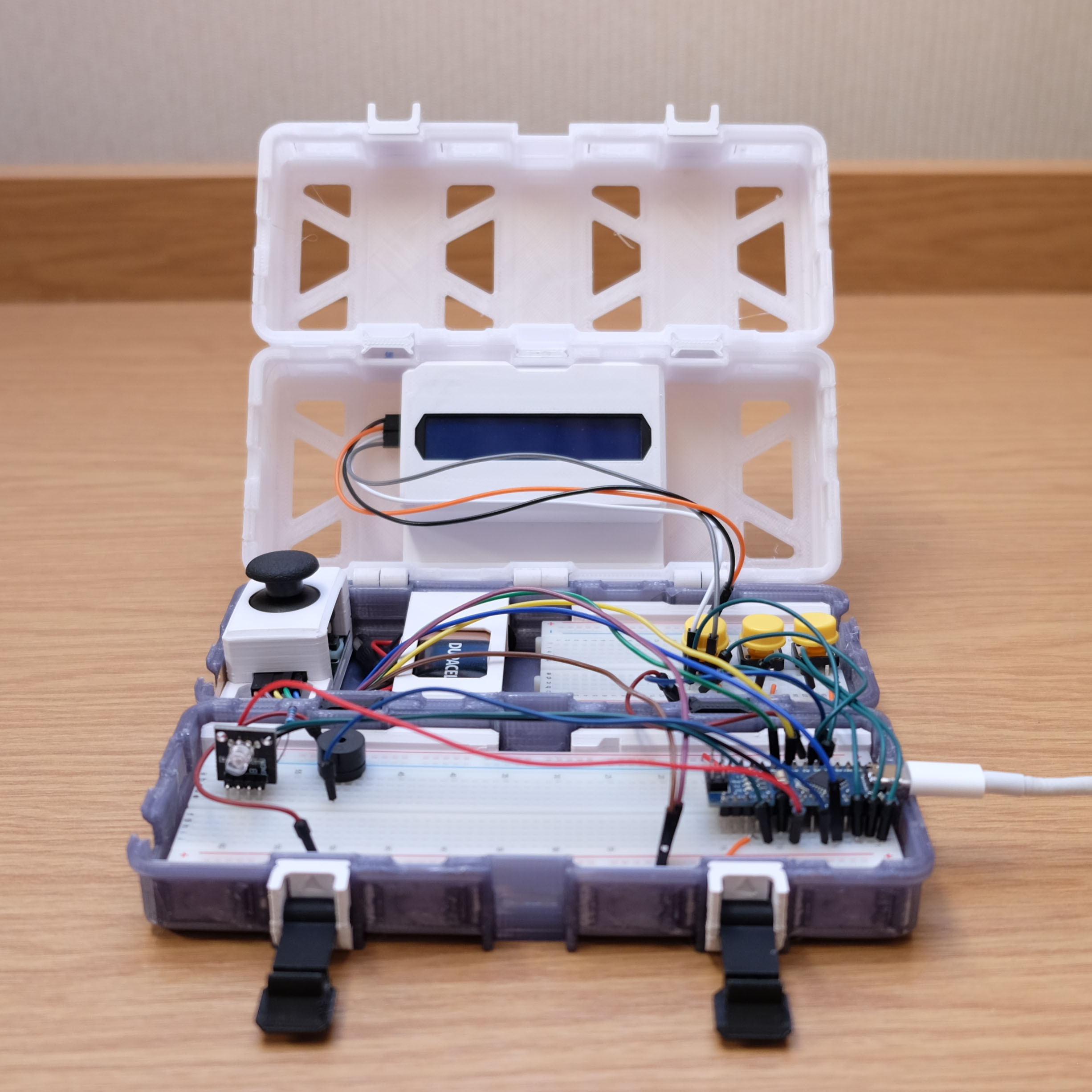 complete arduino mors series kit armors uno leonardo case box accessory lab experiment electronics travel lcd1602 ky-023 joystick 3D print model - Mito3D