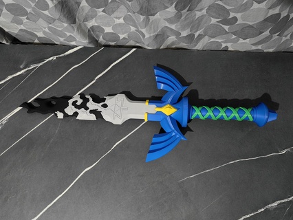 complete broken master sword zelda tears kingdom 3d print model - Mito3D
