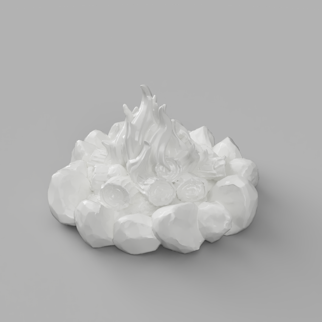 tamamlayınız kamp ateş şenlik ateşi 3D print model - Mito3D