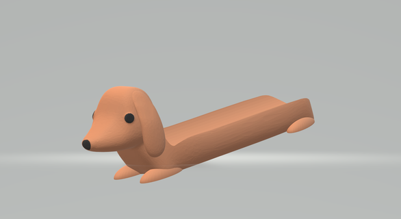 Achevée transporteur Hot dog chaud chien soutien art conception 3d print model - Mito3D