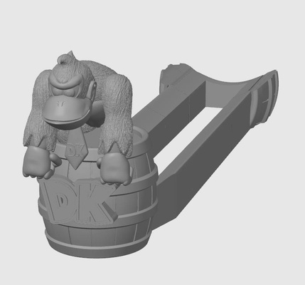 complete donkey kong holder hot dog sausage hook pancho carriers 3d print model - Mito3D