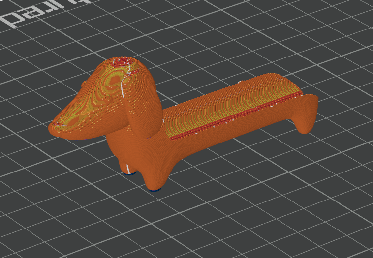 tamamlayınız sosisli Kulp destek daksund köpek çeşitli 3D print model - Mito3D