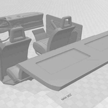 complete interior lada niva 1 10 rc gang 93 because scale crawler 1/10 interieur dash 3d print model - Mito3D