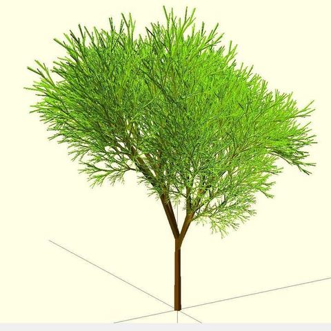 completamente aleatório árvore a arte da matemática recursiva aleatoriedade natural personalizador 3D print model - Mito3D