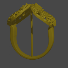 complesso di anelli 2 gioielli disegni la precisione resina anello 3d print model - Mito3D