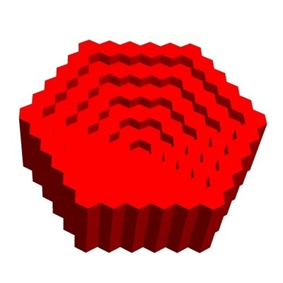 lisonjero hexagonal topográfico discos 1 2 arte albert p carpintero geometría matemáticas vapor vástago topografía ciencias 3d print model - Mito3D