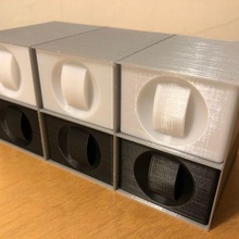 componenti cassetti vaso modalità tool_holders_boxes 3d print model - Mito3D