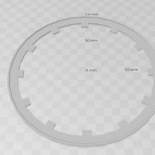 composito orologio guidato striscia 3d print model - Mito3D