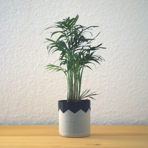 composite planter home flower pot vase planters 3D print model - Mito3D