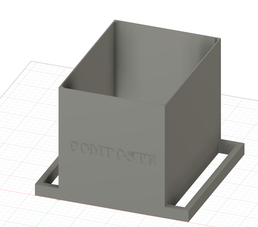 compost poubelle TVA plan travail 3d print model - Mito3D