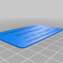 compound dynamics card customized office 3d print model - Mito3D