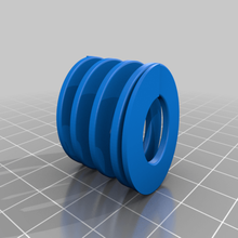 compression spring 1 imperial inch 3d print model - Mito3D