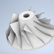 compressor wheel gadget mechanical aircraft turbine toy 3d print model - Mito3D