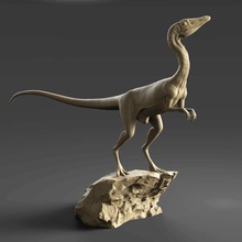 compsognathus de corpo inteiro - jurassic park a arte animais dinossauro brinquedo figura diorama mundo pré-história compy fósseis dinossauros mesozóico 3d print model - Mito3D
