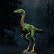 compsognathus jurassisch Park Kunst Dino Dinosaurier Kompy Jäger wild Eidechse 3d print model - Mito3D