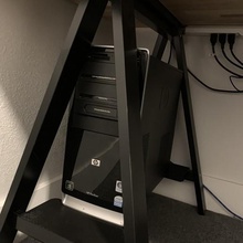 bilgisayar ıkea oddvald sehpa standı ev ofis hack 3d print model - Mito3D