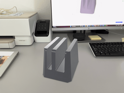 computer support gadget laptop holder design office storage vertical cool maker super 3d print model - Mito3D