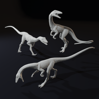 uymak Compsognathus Dinosuar sürüngen dino Dinozor Raptor Theropod fosil mini minyatür masaüstü rpg yaratık 3d print model - Mito3D