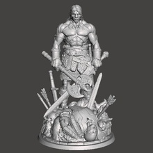 conan barbarian miniature model fantasy games dnd 3d print model - Mito3D