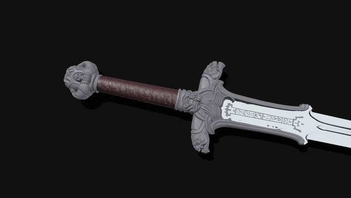 conan barbare épée art arnold schwarzenegger 3d print model - Mito3D
