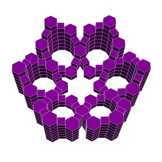 cóncavo hexacíclico manubrio 1 convexo estructural geometría matemáticas modelo vástago educación geométrico topología 3d print model - Mito3D