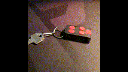 concealment garage door opener keychain Gadget hiding command distance housing fake hide occultism box storage keys theft secret sliding slide 3d print model - Mito3D