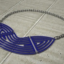 concentric statement necklace fashion accessories 3d print model - Mito3D