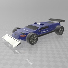 konsept araba evo Jandarma oyun araç çünkü spor sporcuydu psl Otomotiv süper yarış Fransız 3d polis karakolu 3d print model - Mito3D