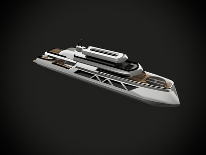 konsept gemi Gemi deniz tekne lüks oyuncaklar model Sanat 3d print model - Mito3D