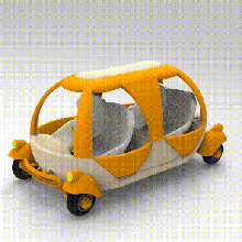 concept van bulle voiture 3d print model - Mito3D