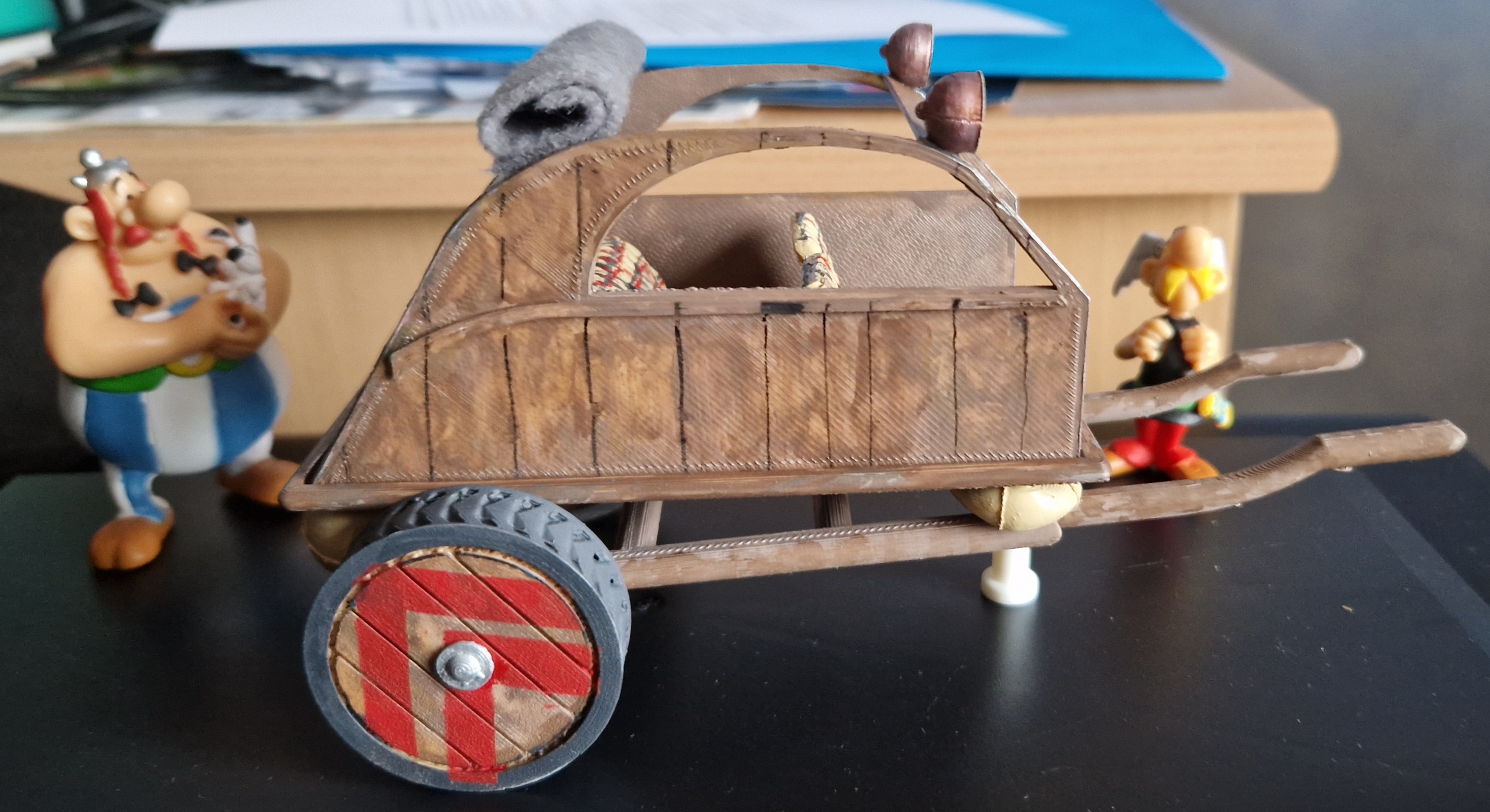 conceptchar astérix milieu Royaume concept carboniser Empire Citroën 2cv obélix id réparer 3D print model - Mito3D