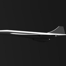 concord a arte de concordância avião supersonic jet deco design 3d print model - Mito3D