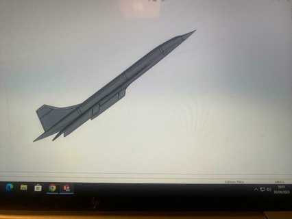 concordia aereo aerospaziale aviazione avion 3d print model - Mito3D