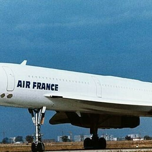 concorde avião ficar pé aeronave supersônico concórdia air france 3D print model - Mito3D