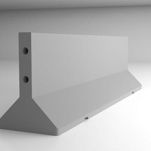 calcestruzzo barriera architettura modellazione separatori 3d print model - Mito3D