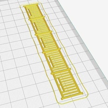 concreto barreira rolo sncb nmbs ho 1 87 escala modelo acessório cerca rolos Belga fecho 3d print model - Mito3D