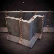 concrete blast wall 40k barrier scenery terrain wargame warhammer buildings_structures 3d print model - Mito3D