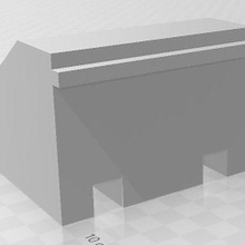 calcestruzzo paraurti h0 scala battente sncf fermare 3d print model - Mito3D