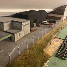 Somut çit İleti 7mm ölçek ölçü model demiryolu bina diyorama zincir bağlantı dikenli tel manzara 3d print model - Mito3D
