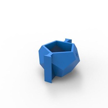 beton saksı kalıp dodecahedron maceta molde çiçek saksısı cemento hormigon cemente 3d print model - Mito3D