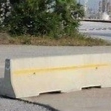 concrete highway barrier various divider barricade 3d print model - Mito3D