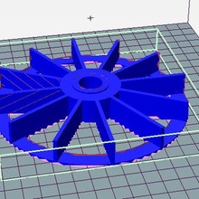 concrete mixer fan 112mm 16mm saft optimized 3d print tool 3d print model - Mito3D