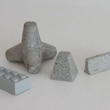 concrete obstacles game tank trap miniature mould mold tetrapod