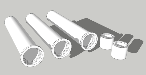 hormigón tubo 1 50 hormigón tubo 1 50 3d print model - Mito3D