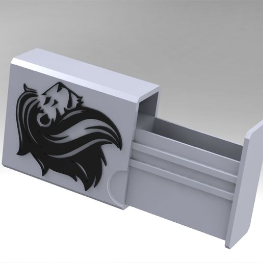 condón caja León joyería joya león Caballero coleccionable 3D print model - Mito3D