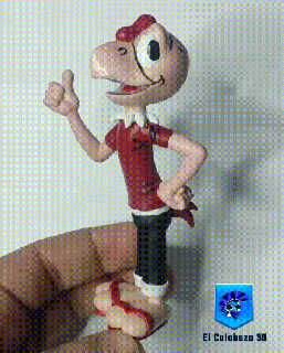 condorito Admirador arte Garganta Delatada histórias quadrinhos humor cone setembro 3d print model - Mito3D