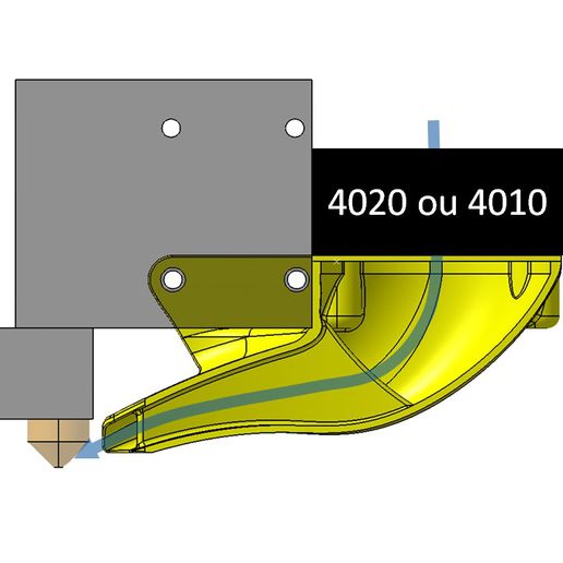 Leitung Ventilator Ender 3 s1 3D print model - Mito3D